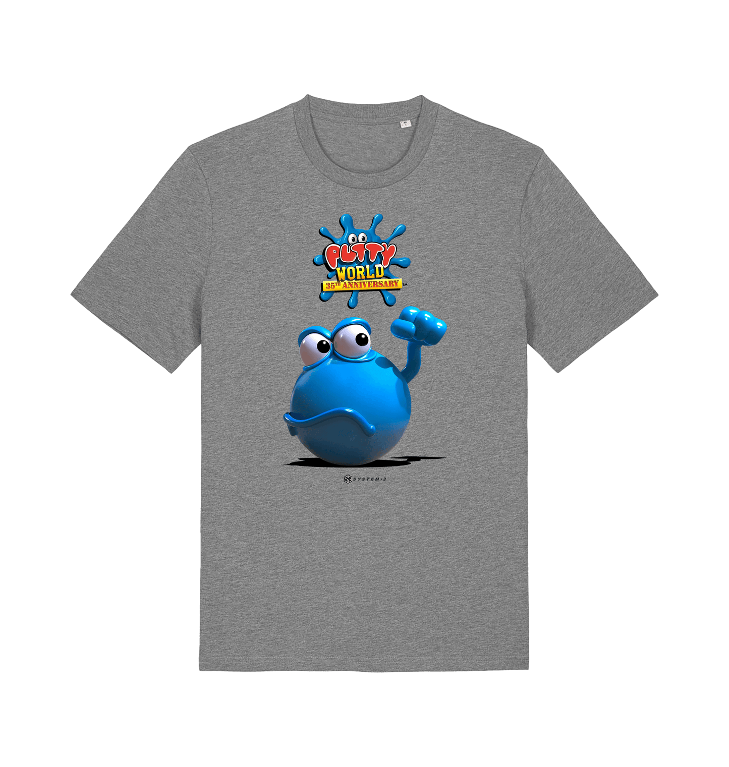 Mid Heather Grey Printed T-shirt Front