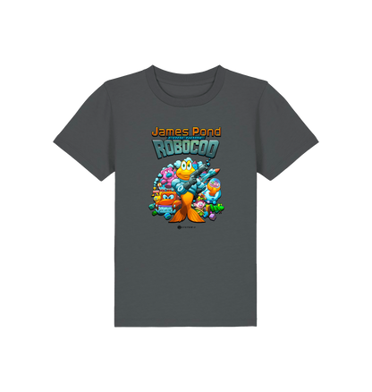 Anthracite Printed Kids T-Shirt