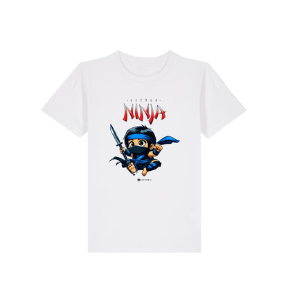 White Printed Kids T-Shirt