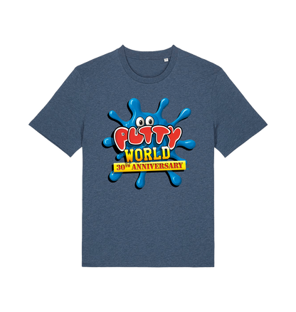 Dark Heather Blue Printed T-shirt
