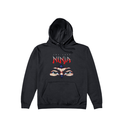 Jet Black Printed Hoody