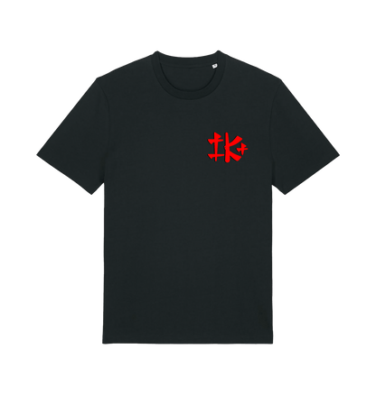 Black Printed T-shirt Front