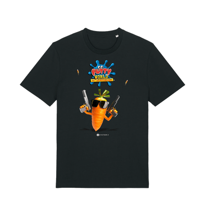 Black Printed T-shirt Front