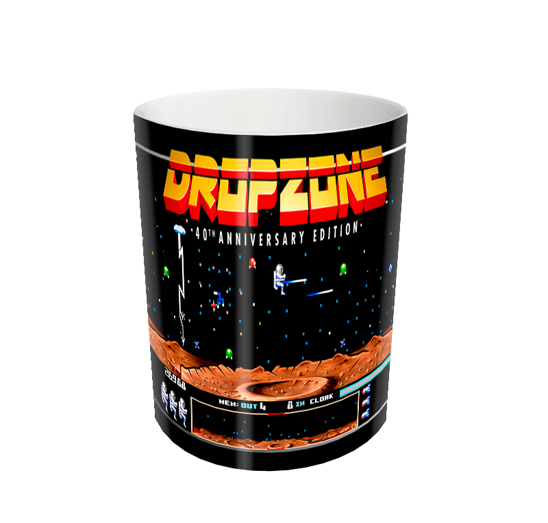 DropZone 40th Anniversary Edition 'Screen-Shot' Mug – Black