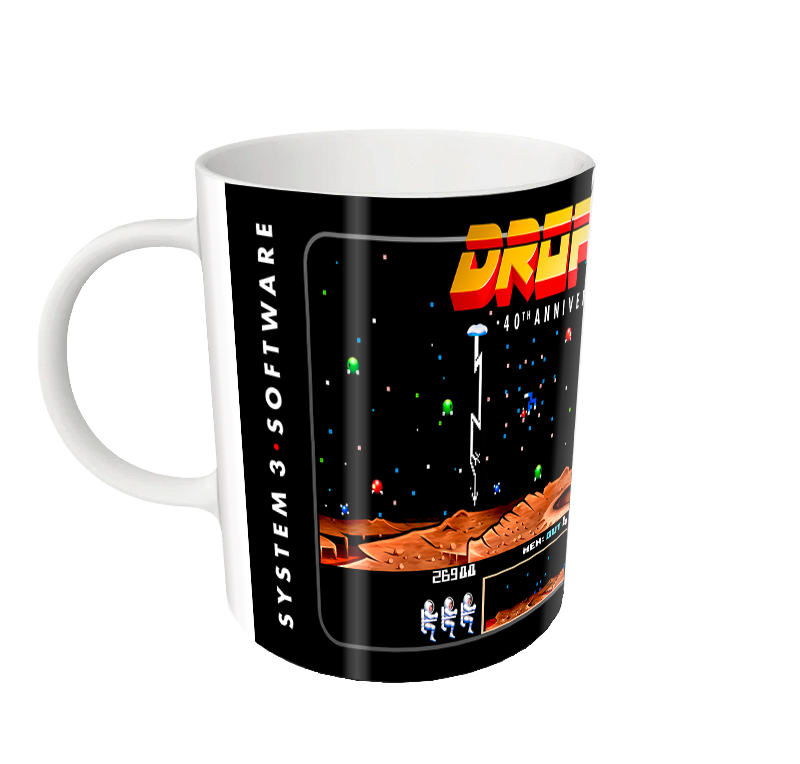 DropZone 40th Anniversary Edition 'Screen-Shot' Mug – Black