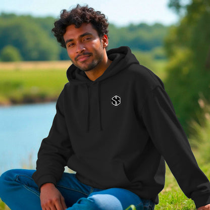 The Signature Collection System 3 Corporate Hoodie – S3 Embroidered Logo on the Front – Jet Black