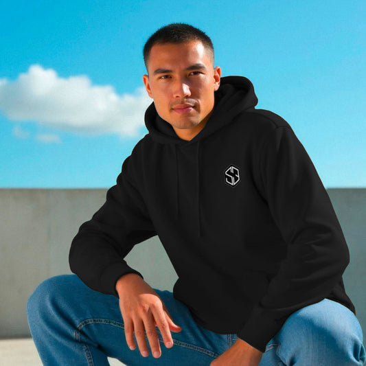 The Signature Collection System 3 Corporate Hoodie – S3 Embroidered Logo on the Front – Jet Black