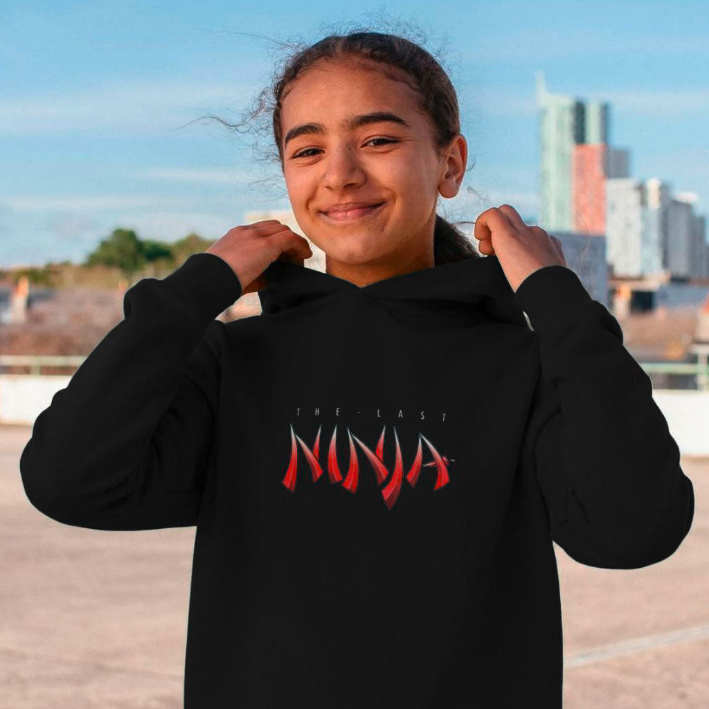 The Last Ninja™ Classic Plus Kids Hoodie – Featuring Front Logo & Back Image Print