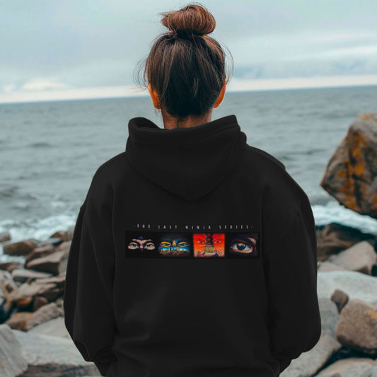 The Last Ninja Series Signature Plus Collectors Edition Hoodie - Image on the back stitched S3 logo on front