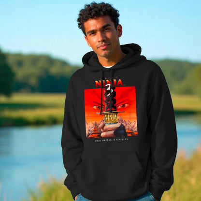 Last Ninja 3™ FrontLine Edition Hoodie – Black – Front Last Ninja 3 Print