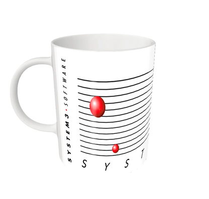 System 3 Classic 'Planets' Logo Mug
