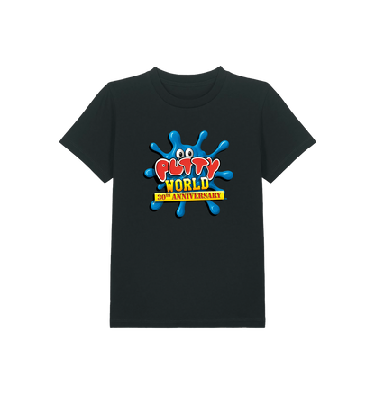 Black Printed Kids T-Shirt