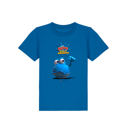 Royal Blue Printed Kids T-Shirt