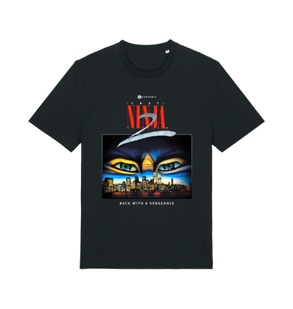 Black Printed T-shirt Front