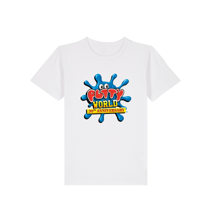 White Printed Kids T-Shirt