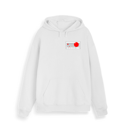 White Printed Sweater Front