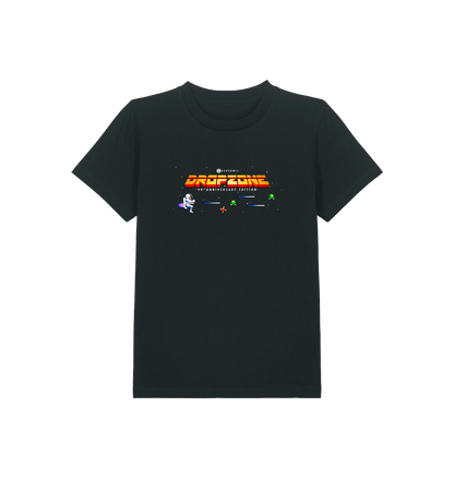 Black Printed Kids T-Shirt