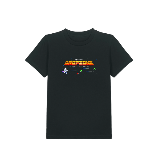 Black Printed Kids T-Shirt