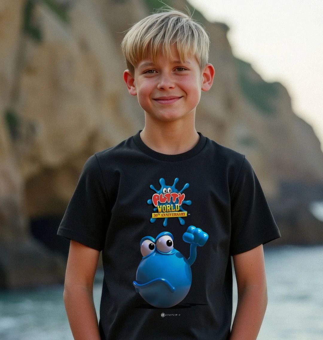 Putty World 'Angry Putty' Frontline Edition Kids T-Shirt - Black Organ ...