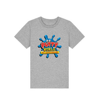 Heather Grey Printed Kids T-Shirt