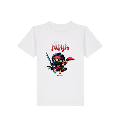White Printed Kids T-Shirt