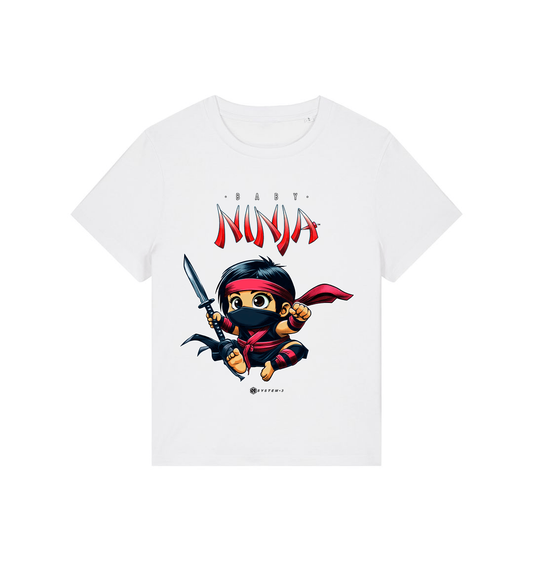 White Printed T-shirt Front